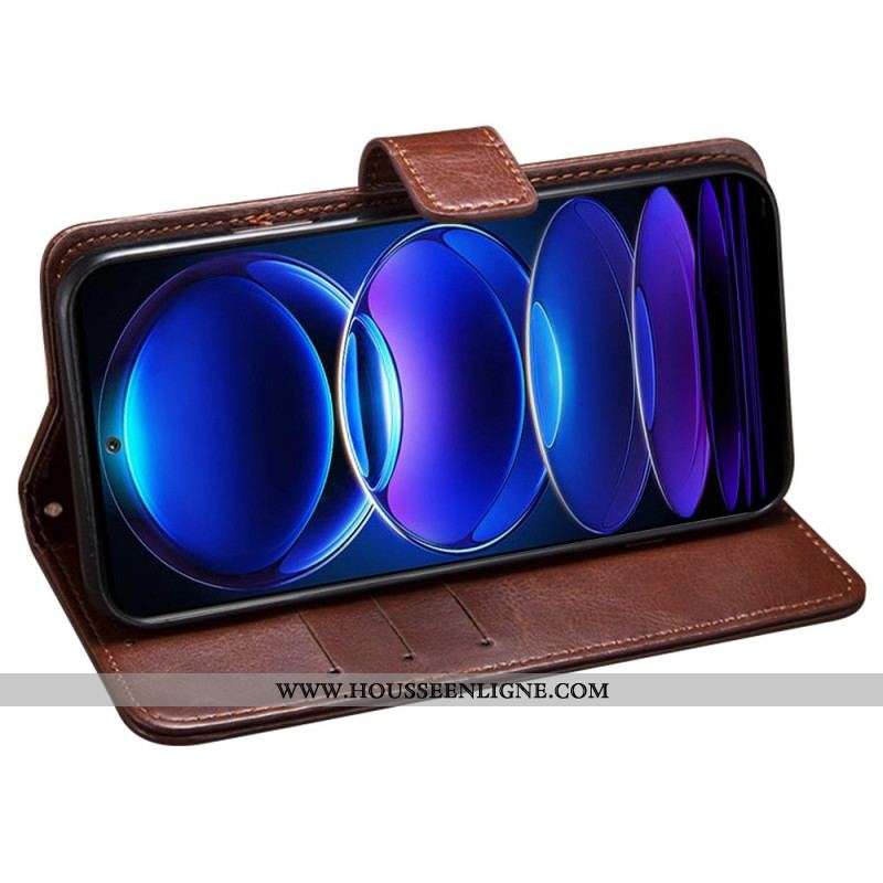 Housse Xiaomi Redmi Note 12 Pro/Poco X5 Pro 5G Simili Cuir IDEWEI