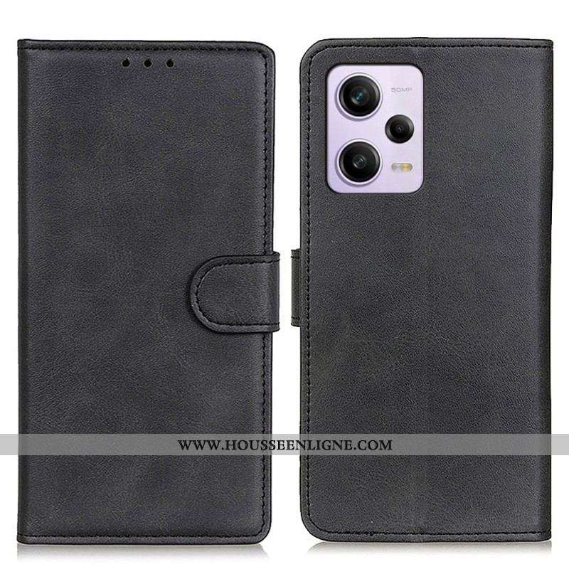 Housse Xiaomi Redmi Note 12 Pro/Poco X5 Pro 5G Simili Cuir Mat