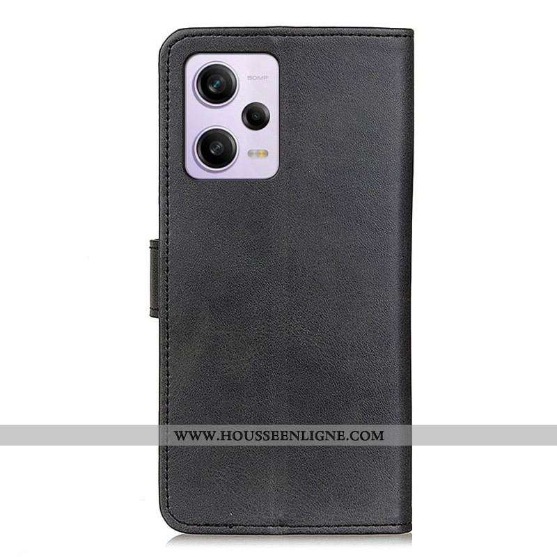 Housse Xiaomi Redmi Note 12 Pro/Poco X5 Pro 5G Simili Cuir Mat
