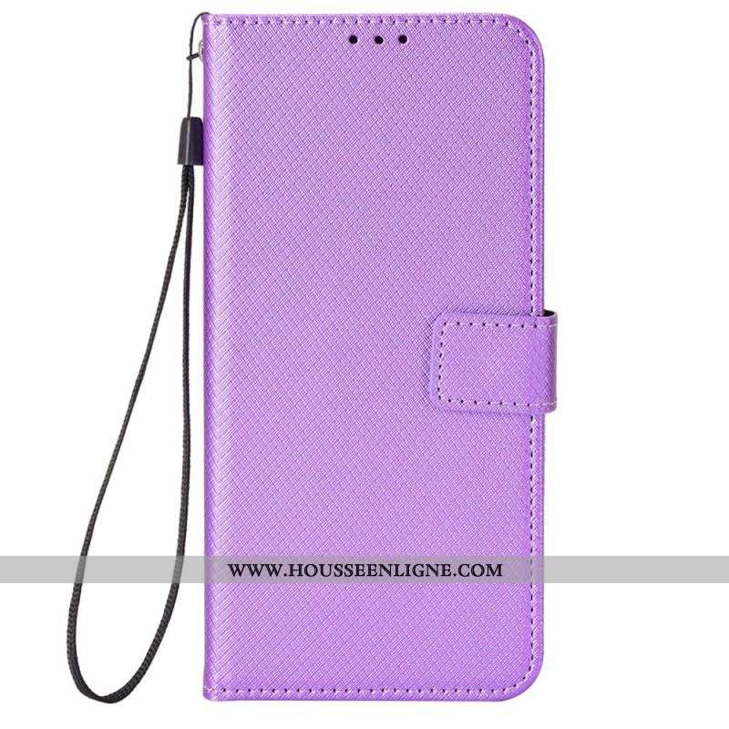 Housse Xiaomi Redmi Note 12 Pro/Poco X5 Pro 5G Simili Cuir Stylé à Lanière