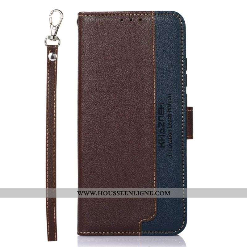 Housse Xiaomi Redmi Note 12 Pro/Poco X5 Pro 5G Style Litchi RFID KHAZNEH