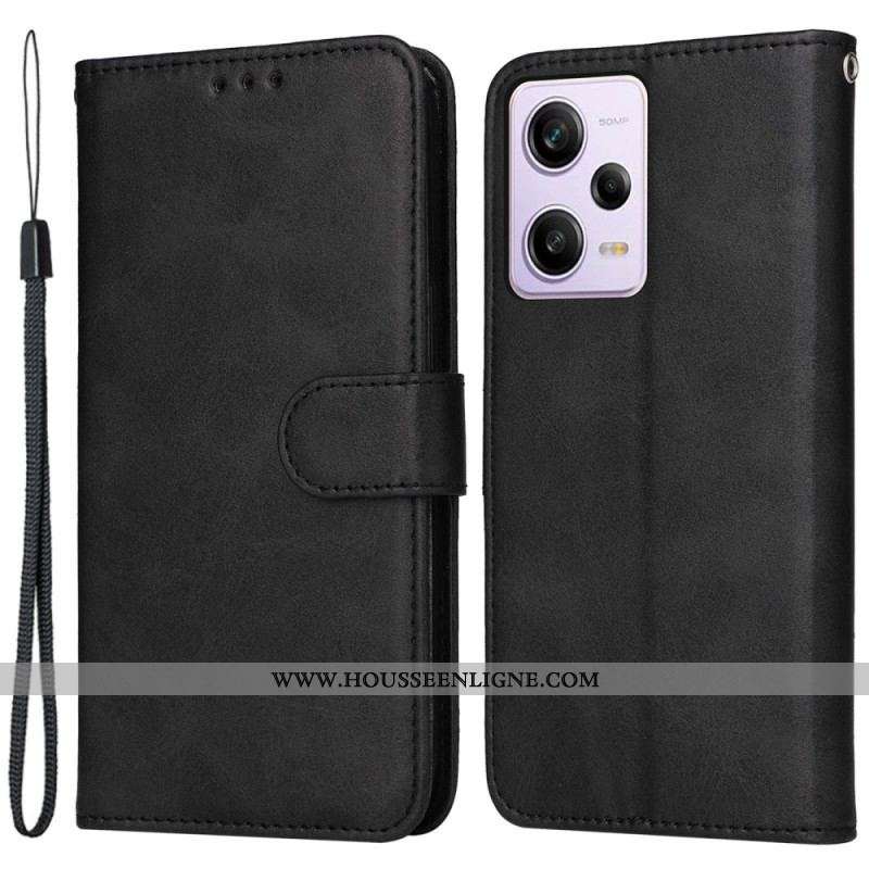 Housse Xiaomi Redmi Note 12 Pro/Poco X5 Pro 5G Unie à Lanière