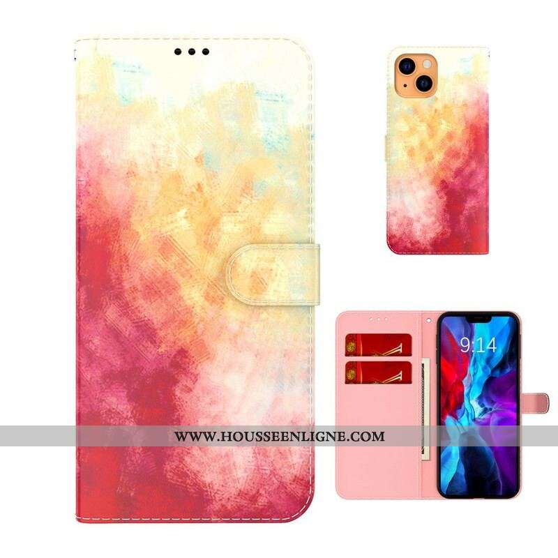 Housse iPhone 13 Mini Aquarelle