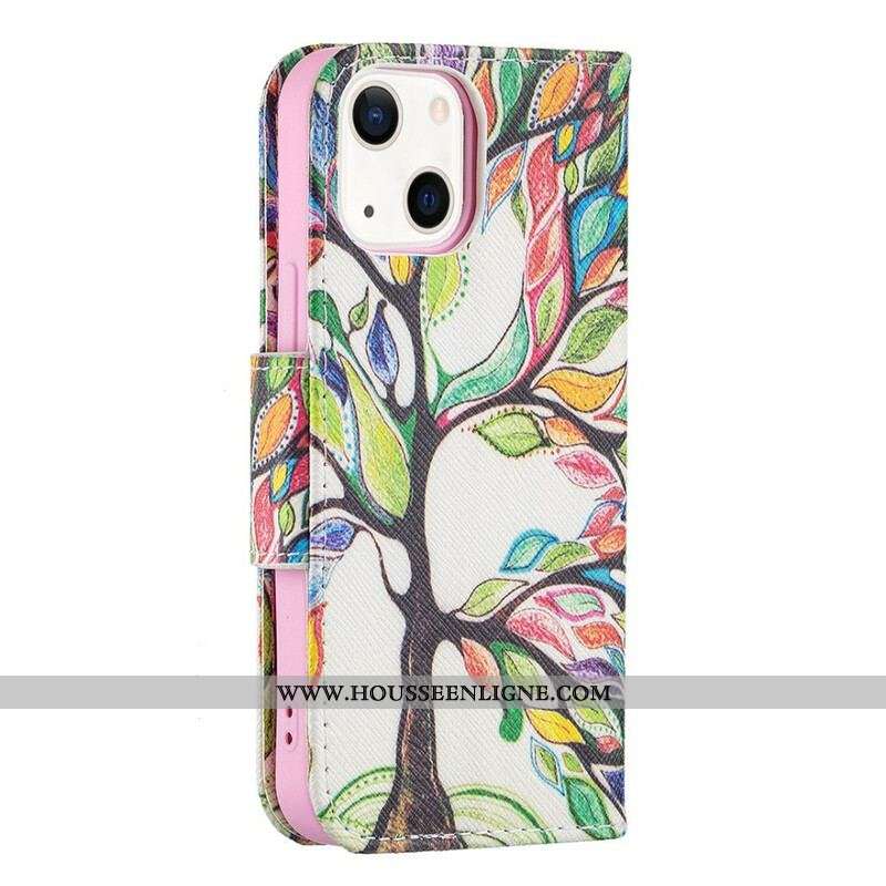 Housse iPhone 13 Mini Arbre Coloré