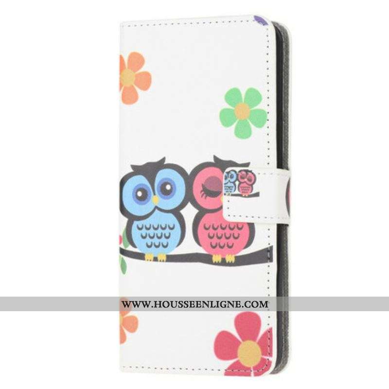 Housse iPhone 13 Mini Couple de Hiboux