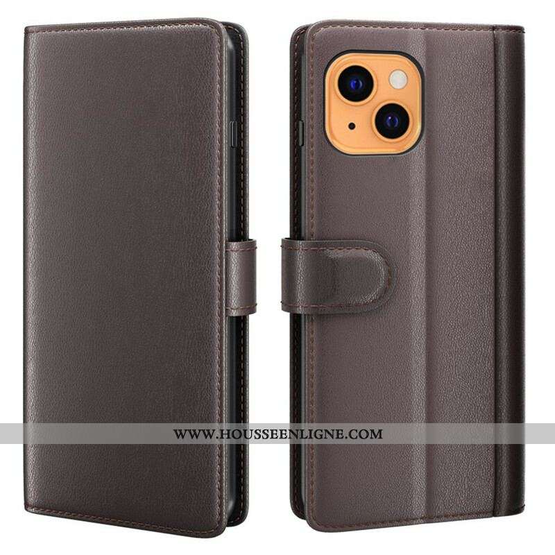 Housse iPhone 13 Mini Cuir Véritable