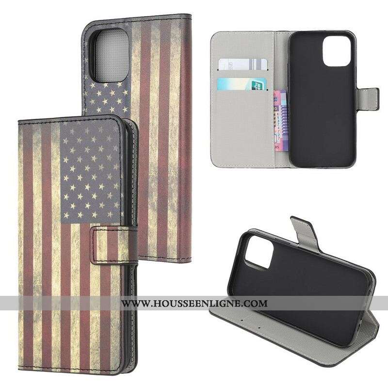 Housse iPhone 13 Mini Drapeau USA