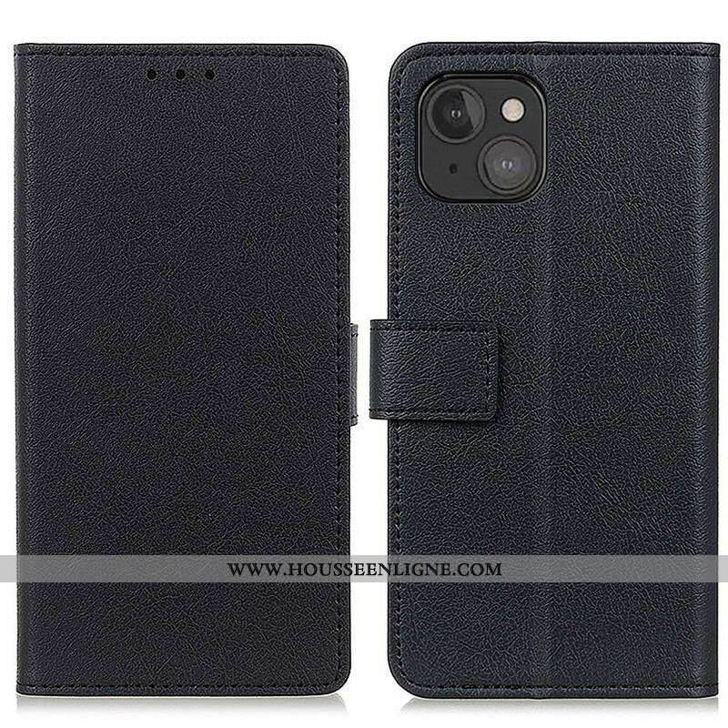 Housse iPhone 13 Mini Effet Cuir Classique