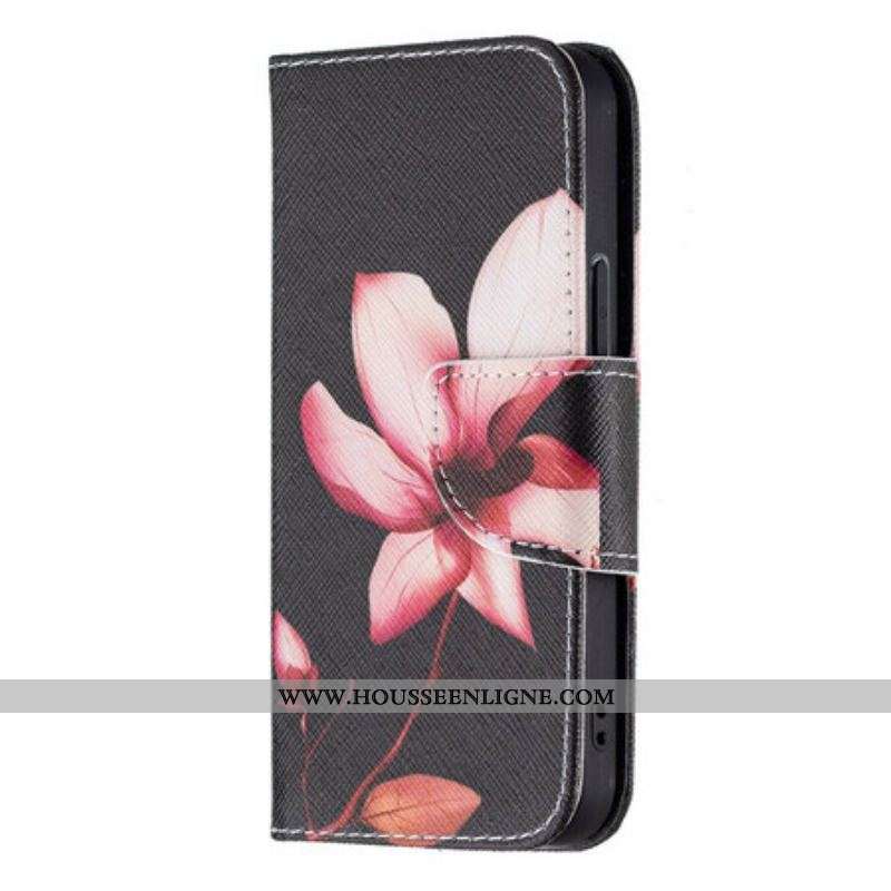 Housse iPhone 13 Mini Fleur Rose