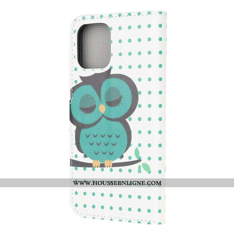 Housse iPhone 13 Mini Hibou Endormi