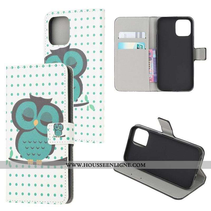 Housse iPhone 13 Mini Hibou Endormi