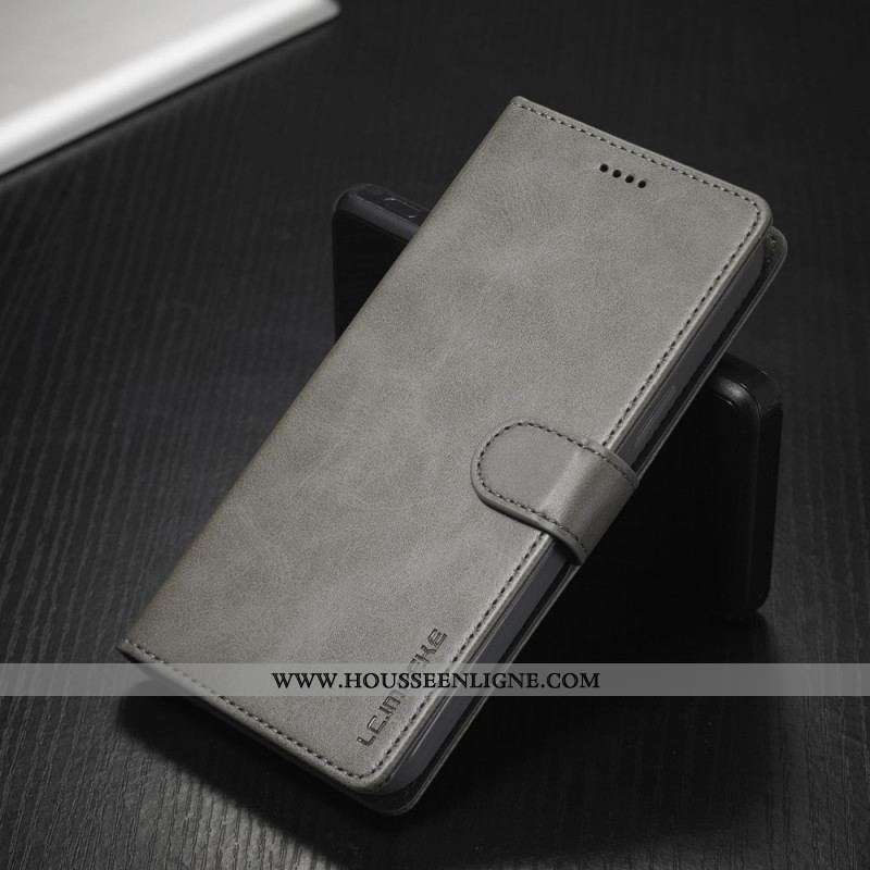 Housse iPhone 13 Mini LC.IMEEKE Effet Cuir