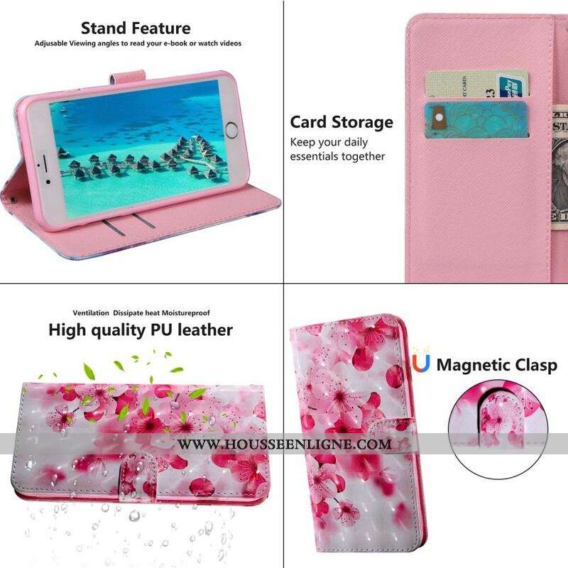 Housse iPhone 13 Mini Light Spot Fleurs Blossom