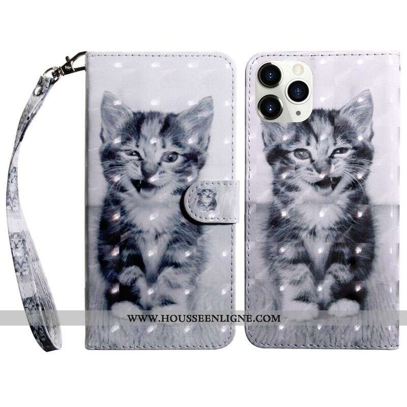 Housse iPhone 13 Mini Light Spot Ignace le Chaton