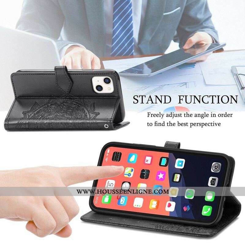 Housse iPhone 13 Mini Mandala Moyen Age