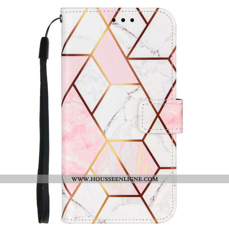 Housse iPhone 13 Mini Marbre Géométrique