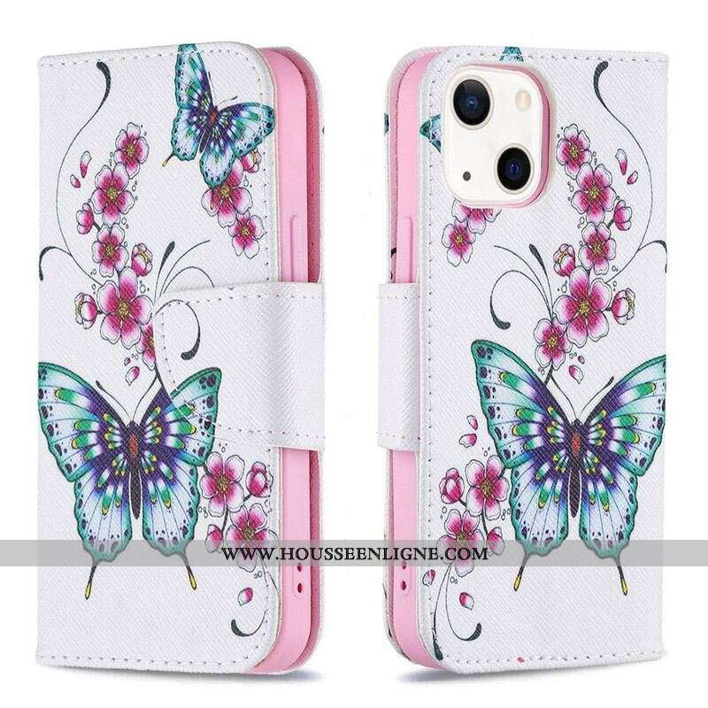 Housse iPhone 13 Mini Merveilleux Papillons