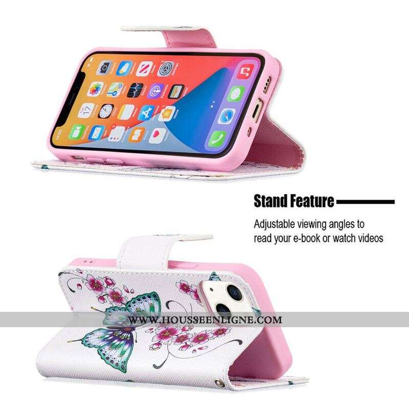 Housse iPhone 13 Mini Merveilleux Papillons