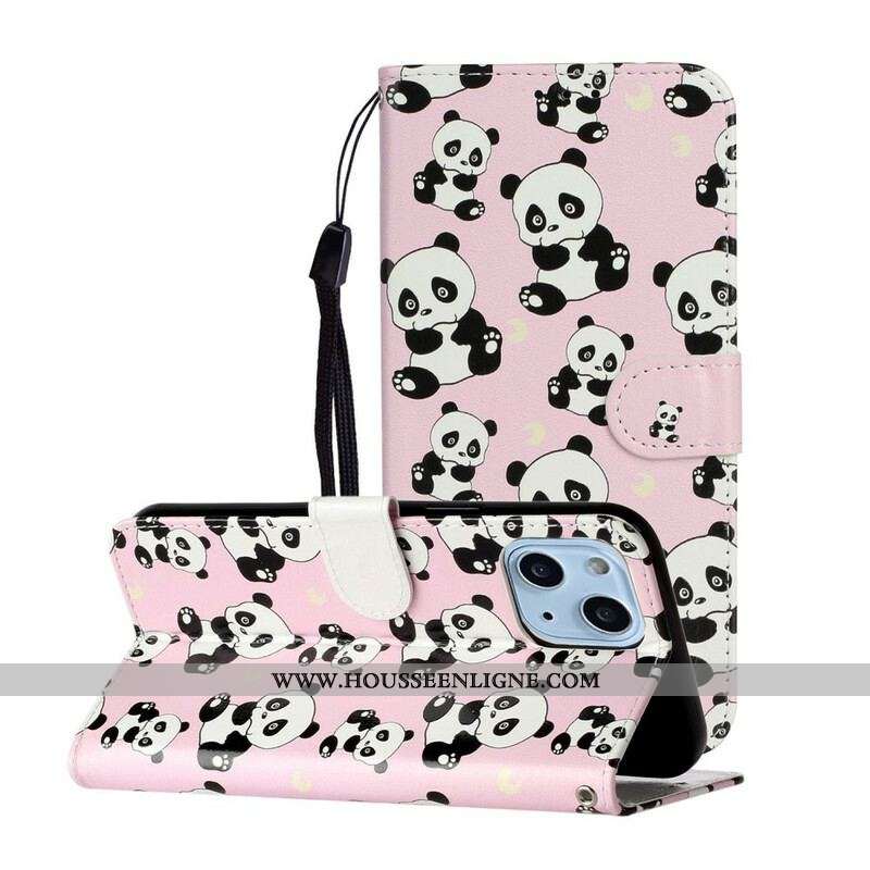 Housse iPhone 13 Mini Multiples Pandas