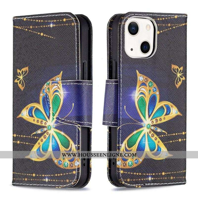 Housse iPhone 13 Mini Papillon Magique