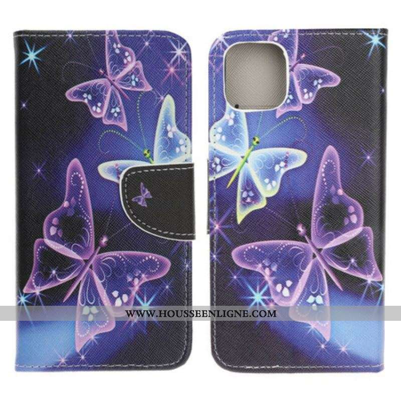 Housse iPhone 13 Mini Papillons Modernes
