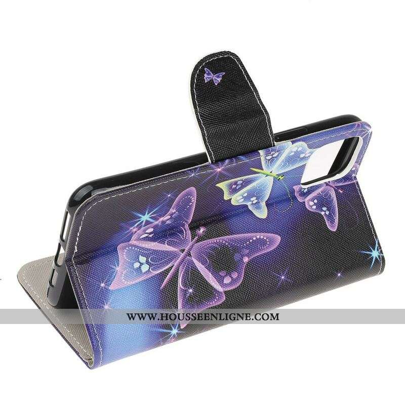 Housse iPhone 13 Mini Papillons Modernes