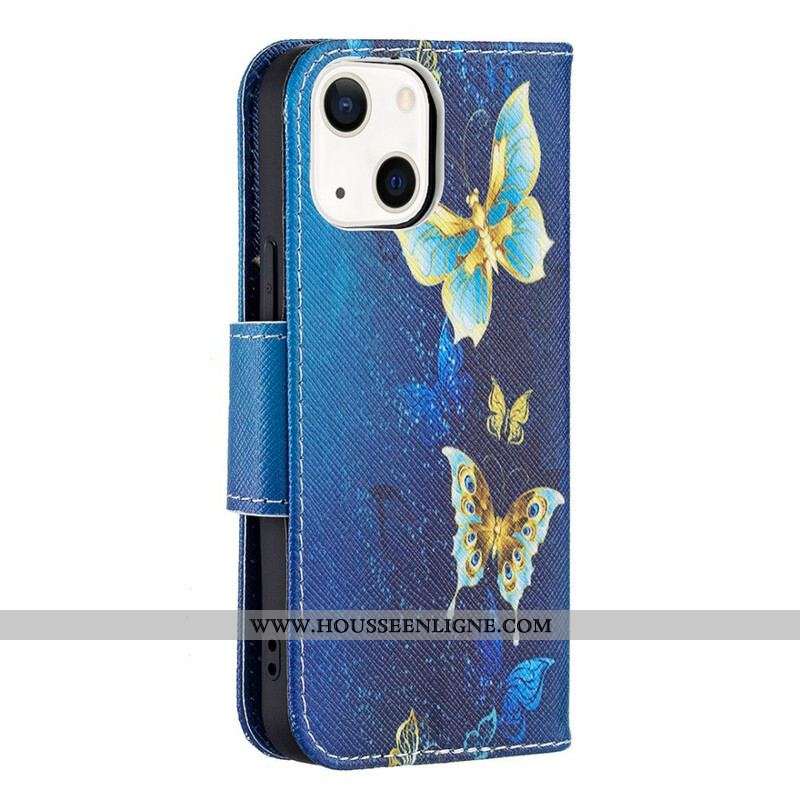 Housse iPhone 13 Mini Papillons Rois