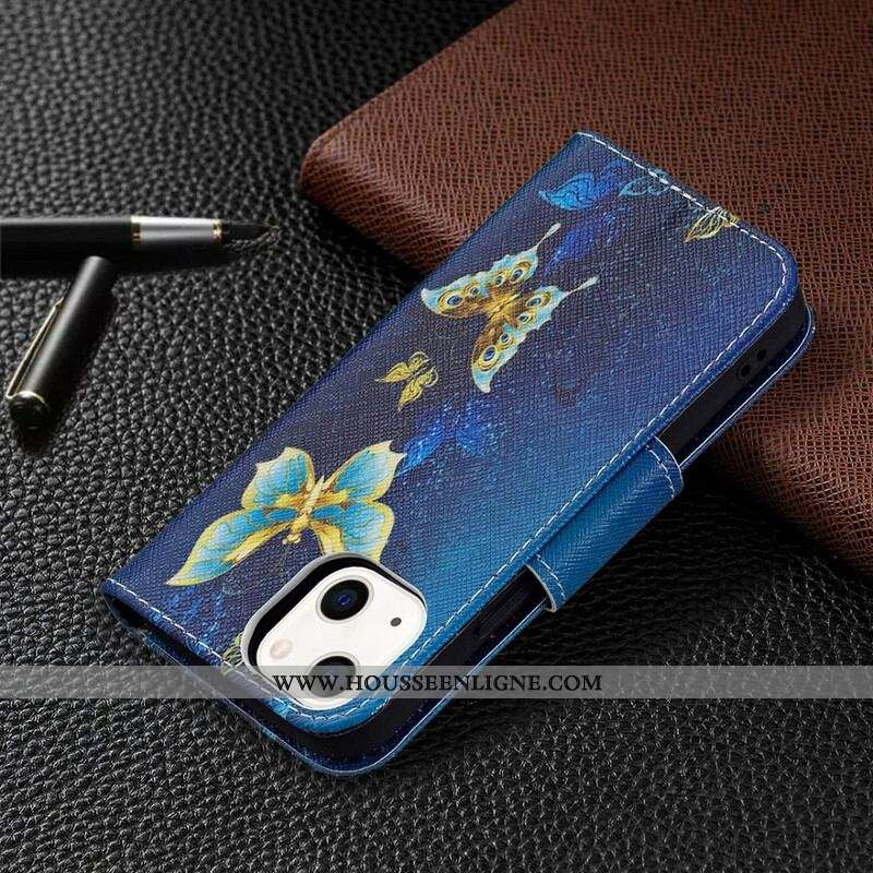 Housse iPhone 13 Mini Papillons Rois