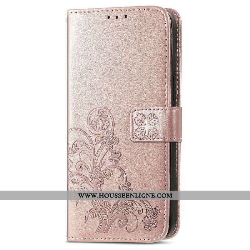 Housse iPhone 13 Mini Papillons et Fleurs à Lanière