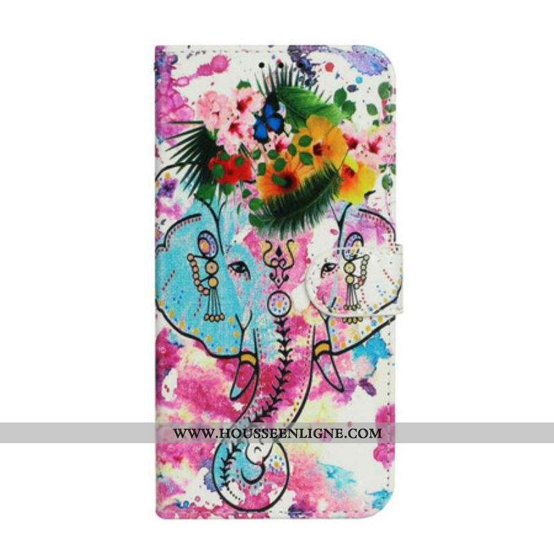 Housse iPhone 13 Mini Peinture Éléphant