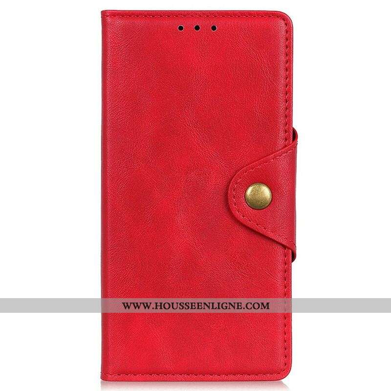 Housse iPhone 13 Mini Simili Cuir Bouton