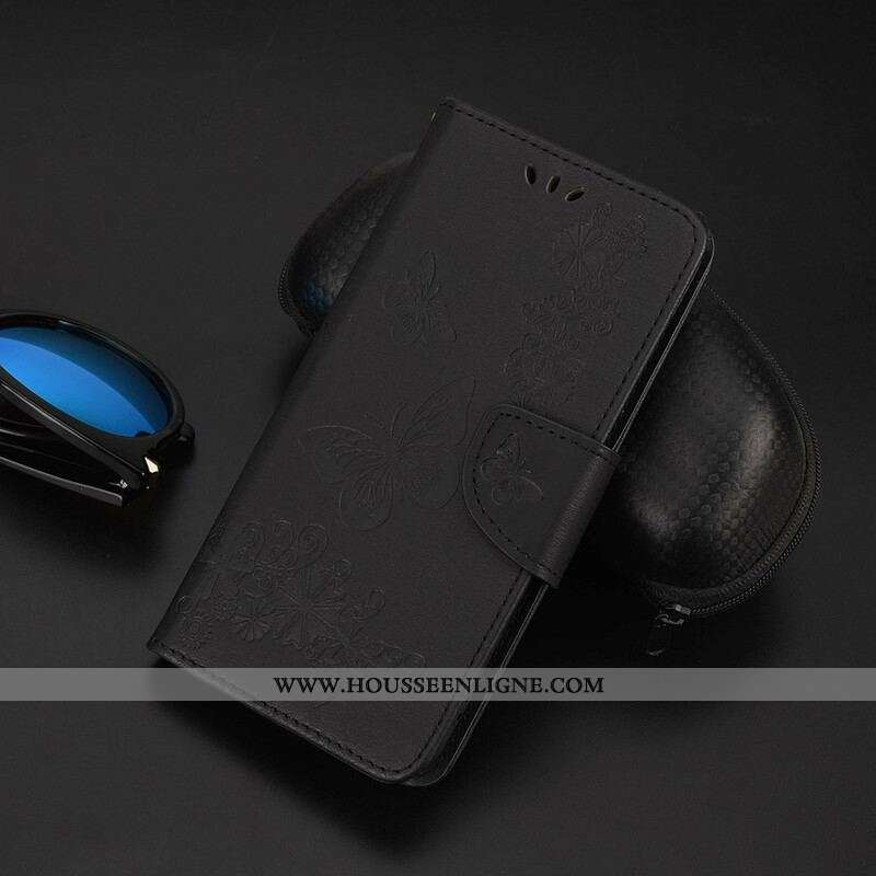 Housse iPhone 13 Mini Splendides Papillons à Lanière