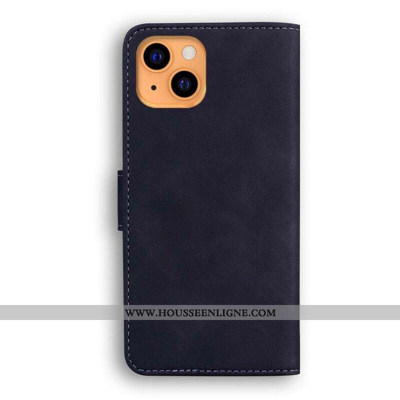 Housse iPhone 13 Mini Style Cuir Couture