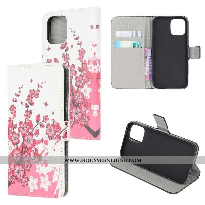 Housse iPhone 13 Mini Tropical Flowers