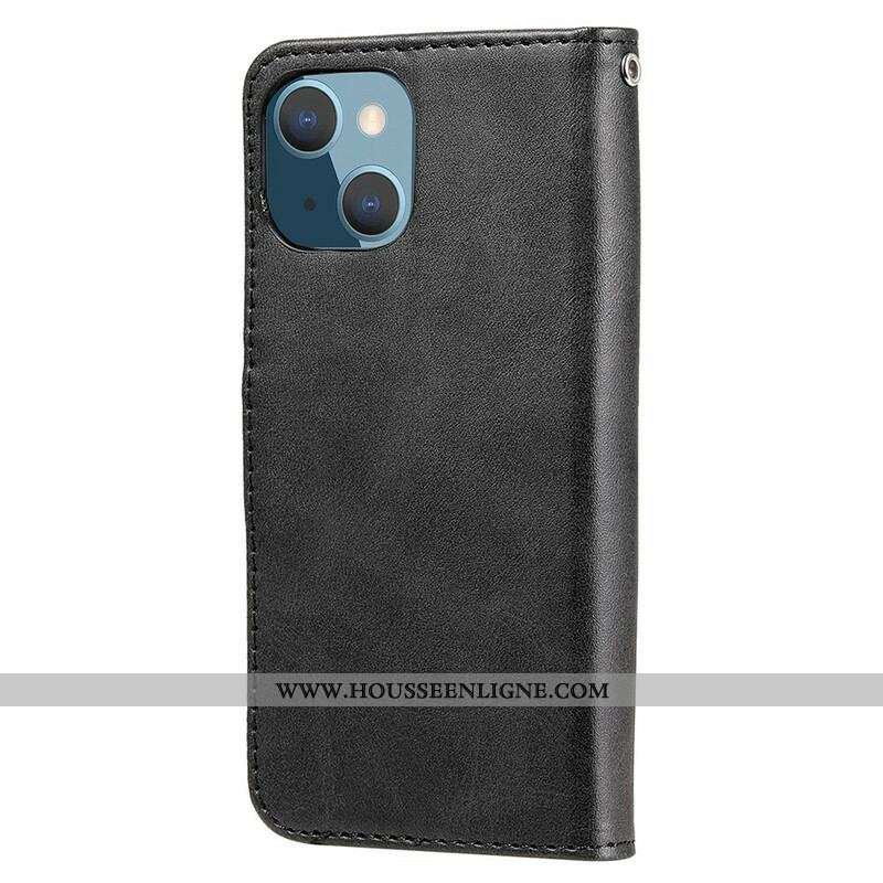 Housse iPhone 13 Mini Vintage Porte-Monnaie