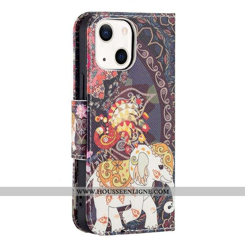 Housse iPhone 13 Mini Éléphant Indien
