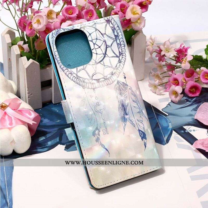 Housse iPhone 13 Pro Attrape Rêves Aquarelle