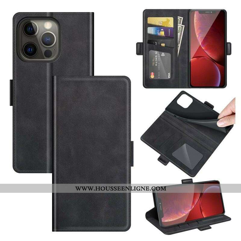 Housse iPhone 13 Pro Double Fermoir