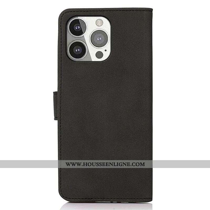 Housse iPhone 13 Pro Effet Cuir Fashion KHAZNEH