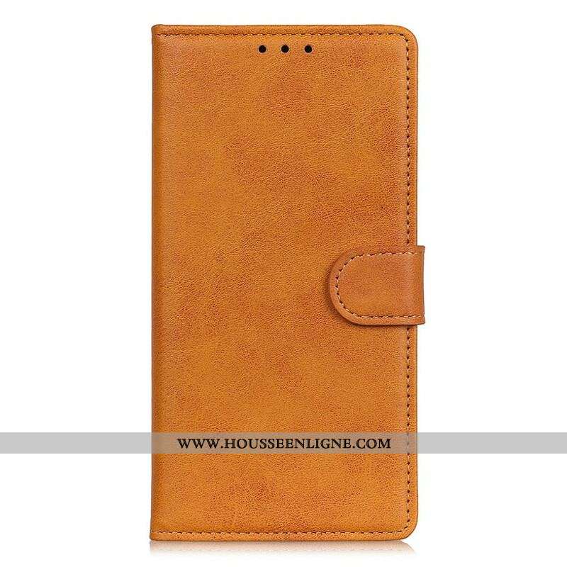 Housse iPhone 13 Pro Effet Cuir Mat Rétro