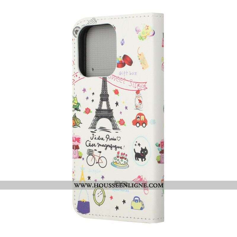 Housse iPhone 13 Pro J'adore Paris