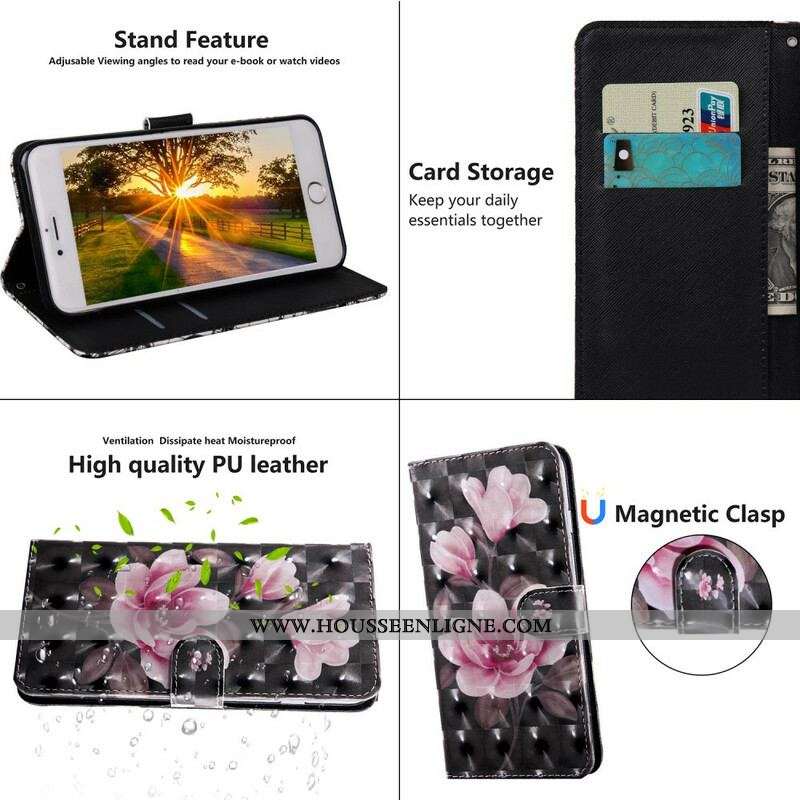 Housse iPhone 13 Pro Light Spot Fleurs Blossom