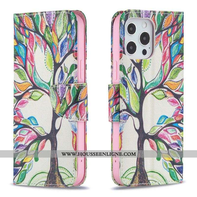 Housse iPhone 13 Pro Max Arbre Coloré