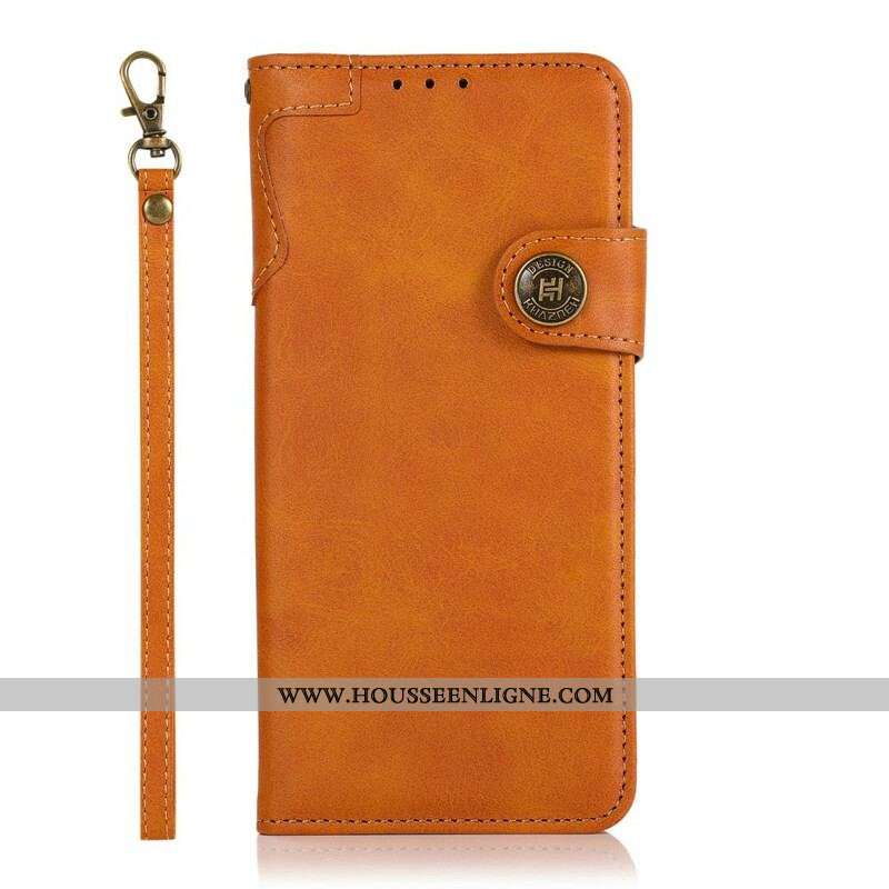 Housse iPhone 13 Pro Max Bouton Magnétique KHAZNEH
