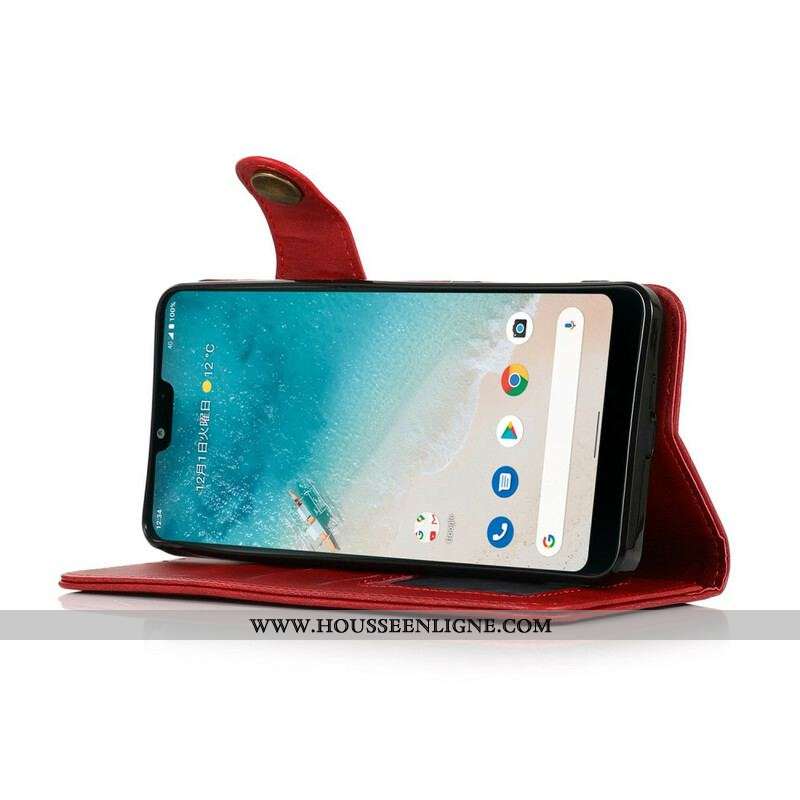 Housse iPhone 13 Pro Max Bouton Magnétique KHAZNEH