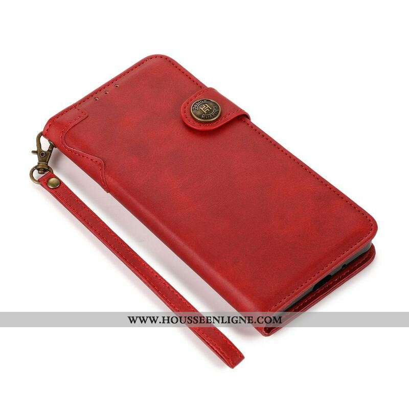 Housse iPhone 13 Pro Max Bouton Magnétique KHAZNEH