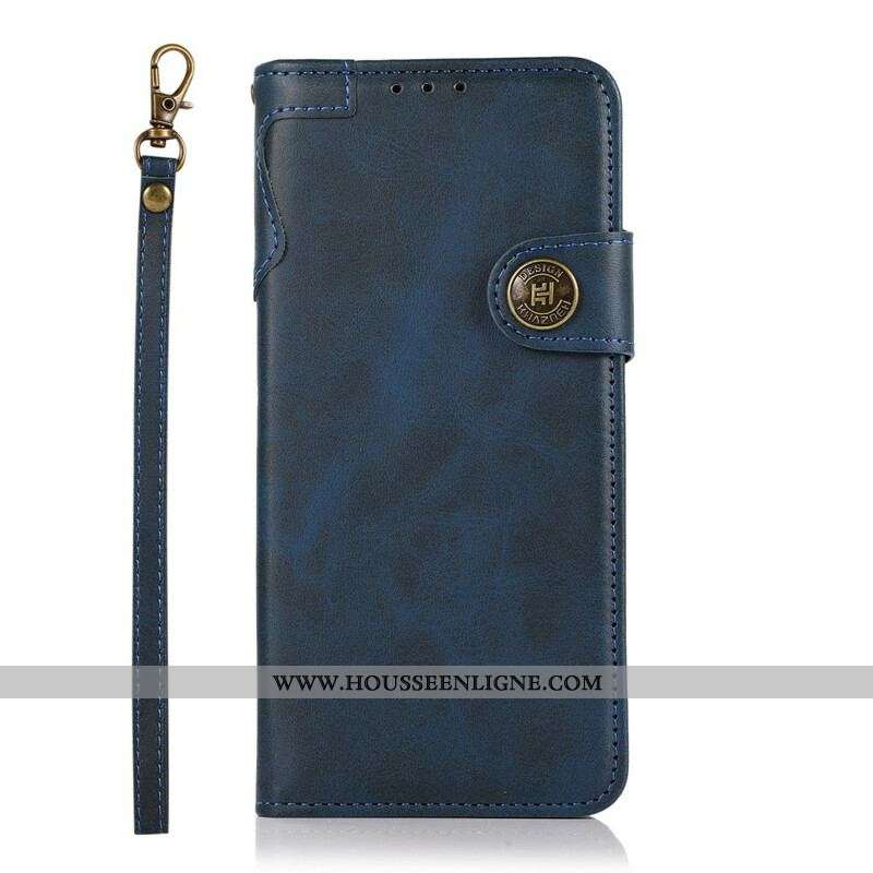 Housse iPhone 13 Pro Max Bouton Magnétique KHAZNEH
