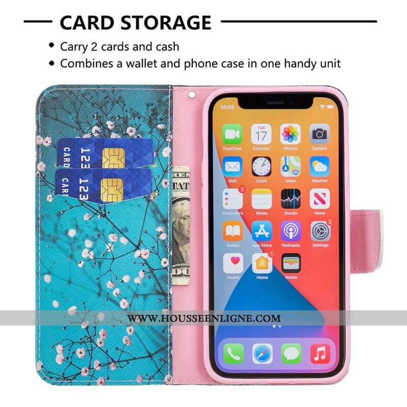 Housse iPhone 13 Pro Max Brancche Fleurie