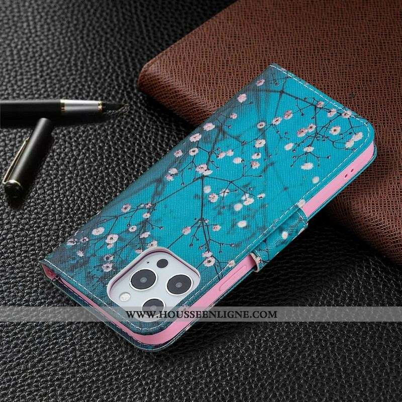 Housse iPhone 13 Pro Max Brancche Fleurie