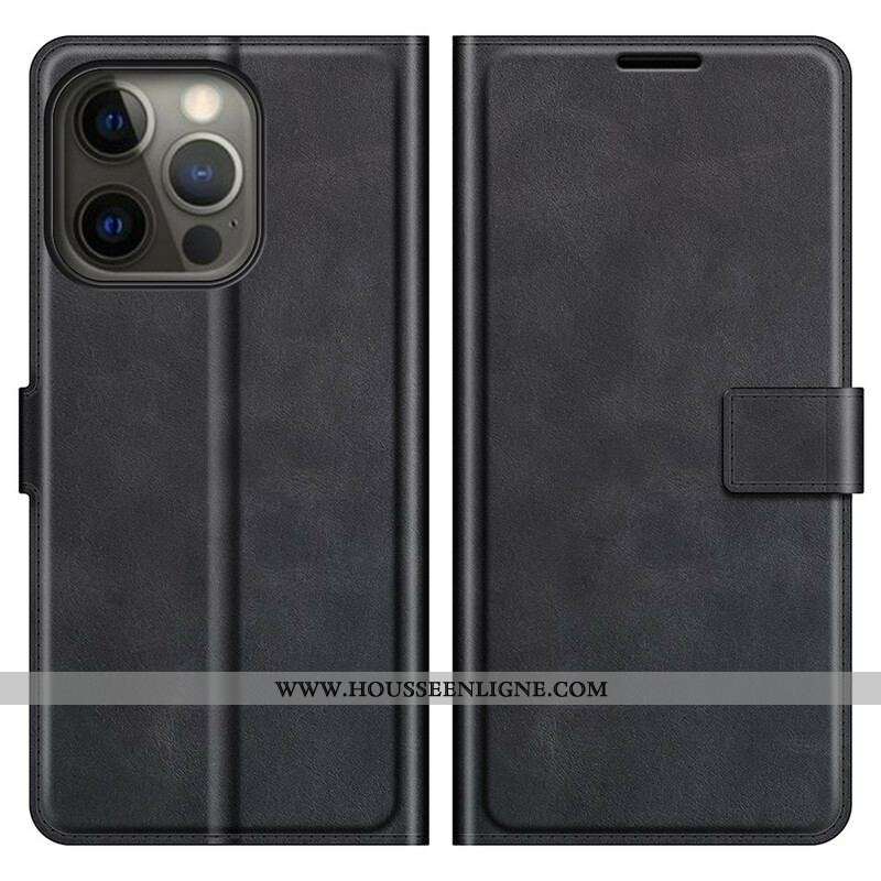 Housse iPhone 13 Pro Max Effet Cuir Slim Extrême